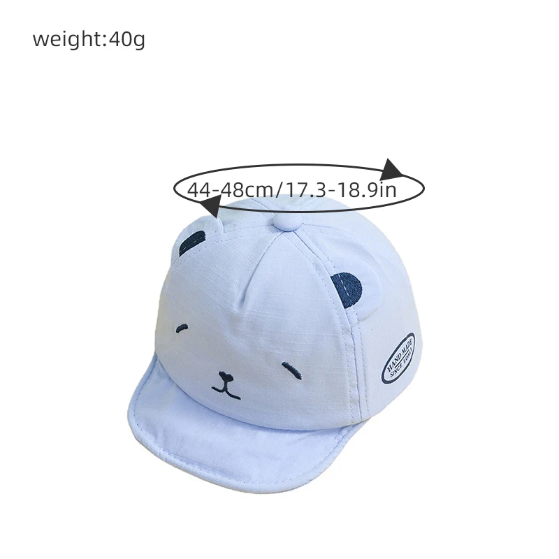 Бейсболка детская с мультяшным принтом животных мягкая хлопковая кепка