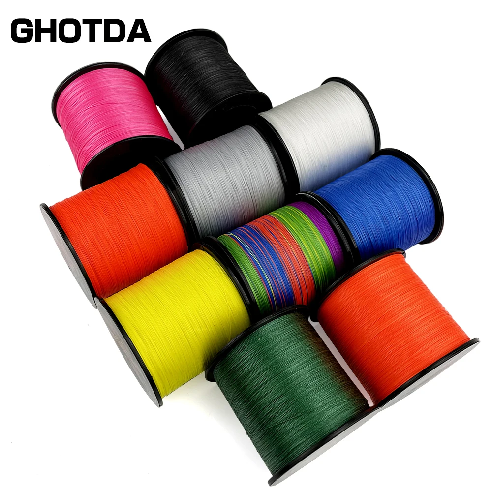 

Леска рыболовная плетеная из ПЭ, 300 м, 4 шт., 4,8-36,8 кг