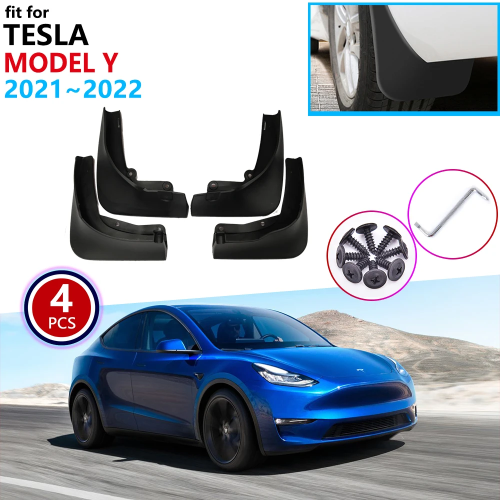 

Mudflap Mudguard Fender For Tesla Model Y 2020 2021 2022 Front Rear Mud Splash Mud Guards Car Accessories