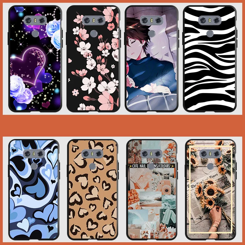 Чехол для LG G6 чехол 5 7 милая мультяшная мягкая задняя крышка из ТПУ LG6 LGG6 G 6 G600 H870 H871