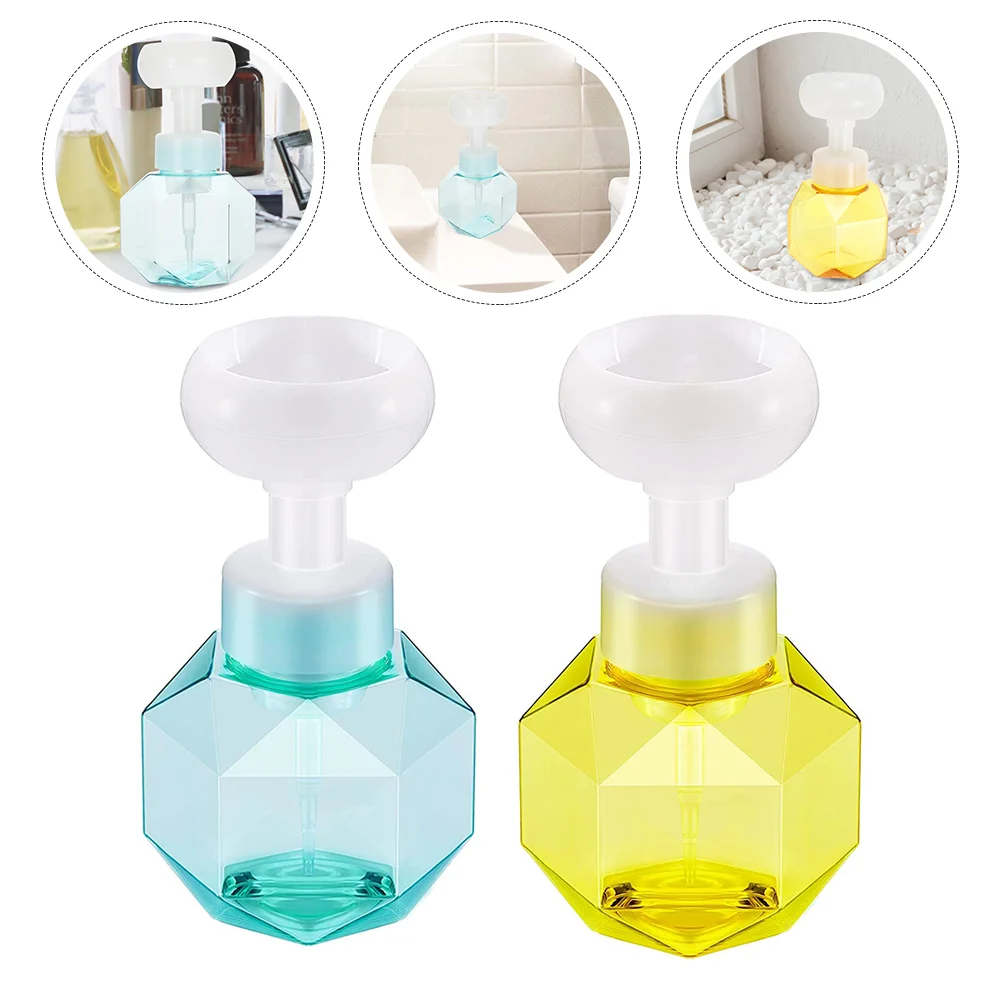 

2Pcs Pump Dispenser Foaming Soap Dispenser Empty Bottle Dispenser Bottle for Storage Bathroom Home