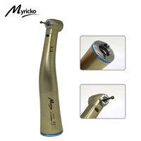 myricko dental 11 fiber optic contra angle low speed handpiece push button internal four way spray ceramic bearing dentistry