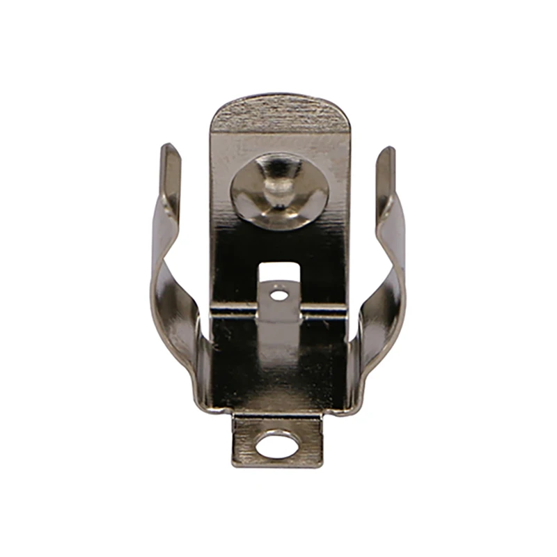 Фото Никелированный зажим для батареек типа АА из пружинной стали SMD SMT 14250, держатель батареи 14500 P/N 9200 №1