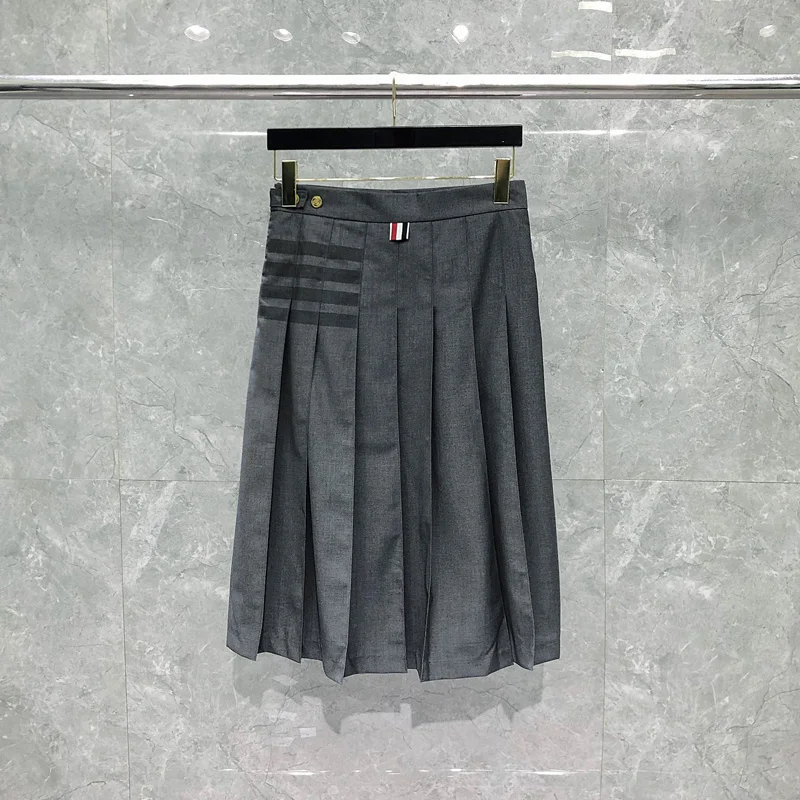 

Женские юбки в черную полоску TB THOM, Платье До Колена, милая Уличная Сексуальная юбка, новинка весны в Корейском стиле, модная одежда для женщин