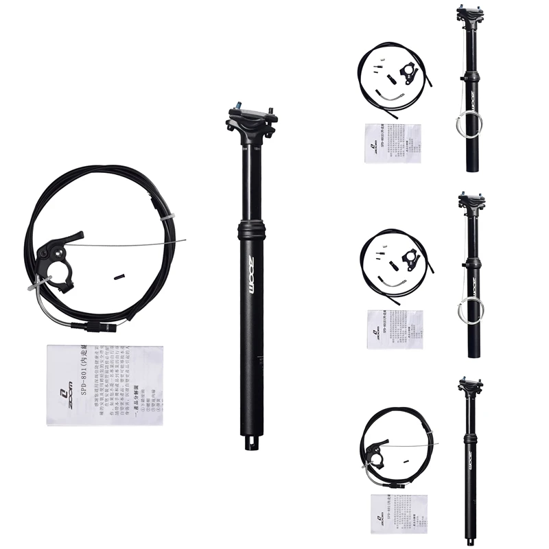 

New Hot ZOOM MTB Dropper Seatpost Mountain Bike Wire Control Lift Seat Tube Internal External Cable Routing Control