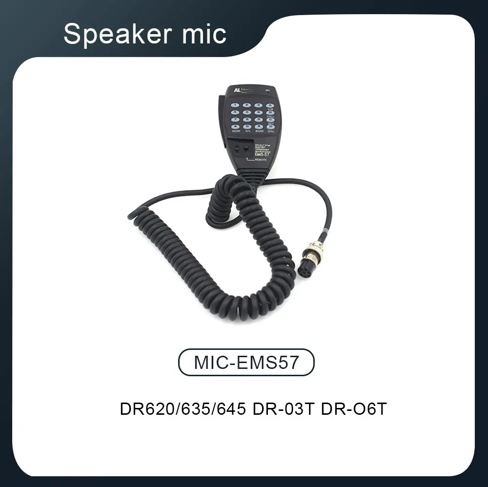 

EMS-57 8pin DTMF Hand Mic microphone for HF/Mobile DX-SR8T DX-SR8E DX-70T DX-77T DR-135 DR-135T DR-135E DR-235 Two Way Radio