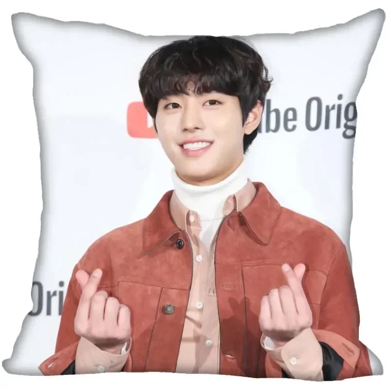 Ahn Hyo Seop Квадратная Декоративная Наволочка Экологически Чистая Хлопковая