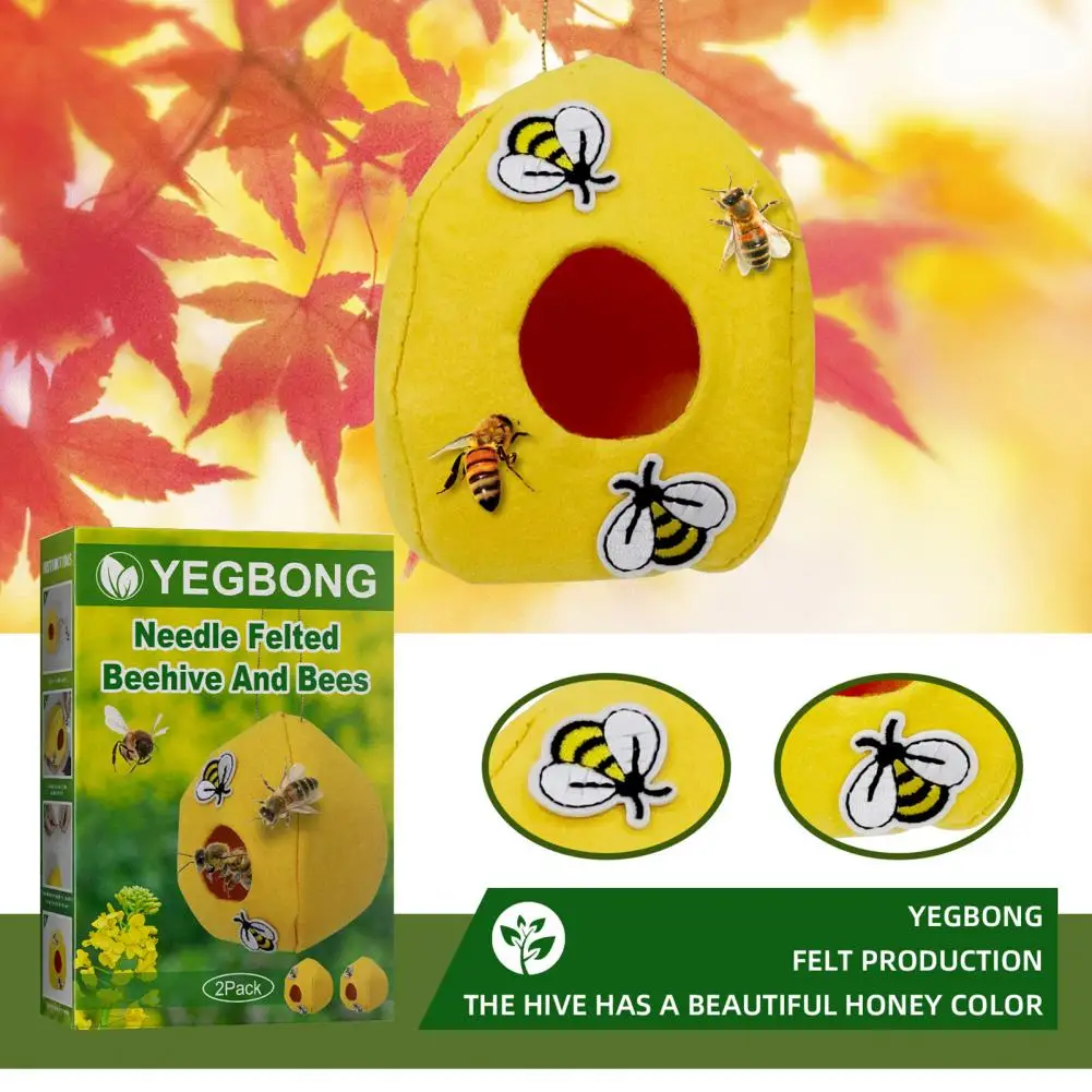 

2Pcs/Box Felt Beehive DIY Dust-proof Professional Labor Saving Beekeeping Box for Garden Bee Hives
