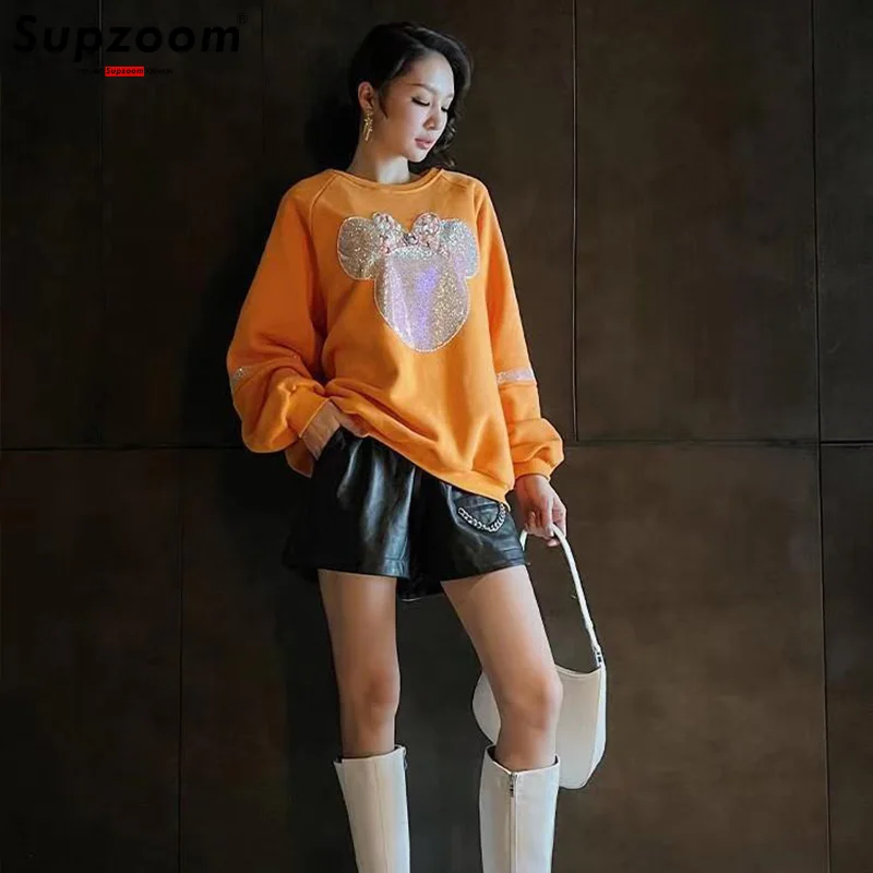 Новое поступление модные осенне-зимние пуловеры Disney повседневные хлопковые