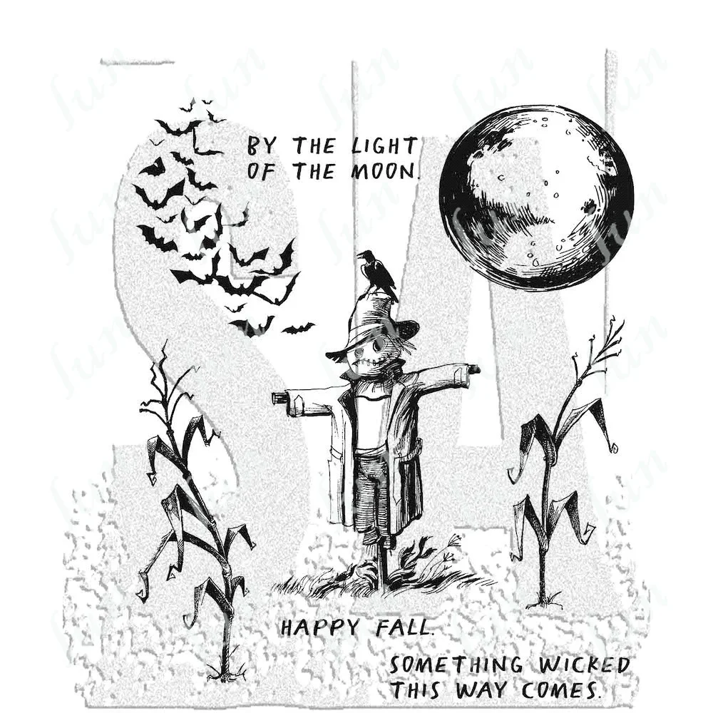 

The New Scarecrow Stamp and Dies 2022 New Metal Cutting Die Diy Molds Scrapbooking Paper Making Cuts Crafts Template Handmade