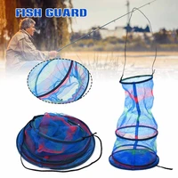 folding round nylon mesh metal frame crab fishing net bait trap cast landing easy to carry durable fish guard
