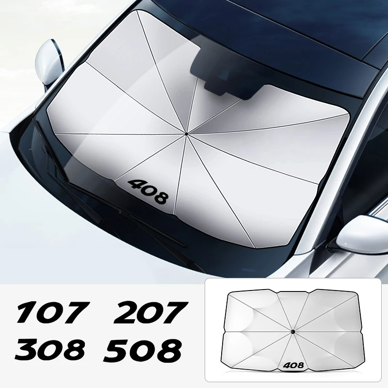 Автомобильный солнцезащитный козырек, зонт для Peugeot 106 108 206 207 208 307 308 407 408 508 607 2008 3008 5008, аксессуары