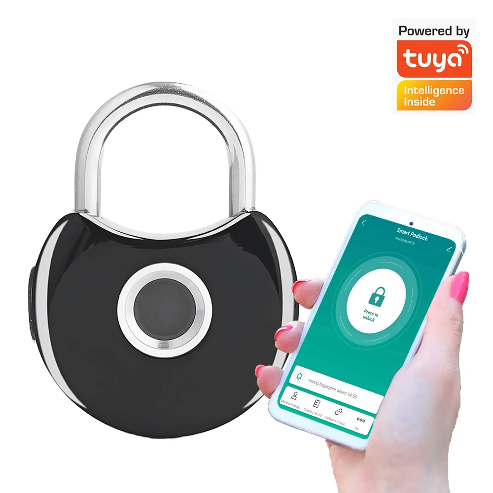

Дверной смарт-замок Tuya с Bluetooth и сканером отпечатков пальцев