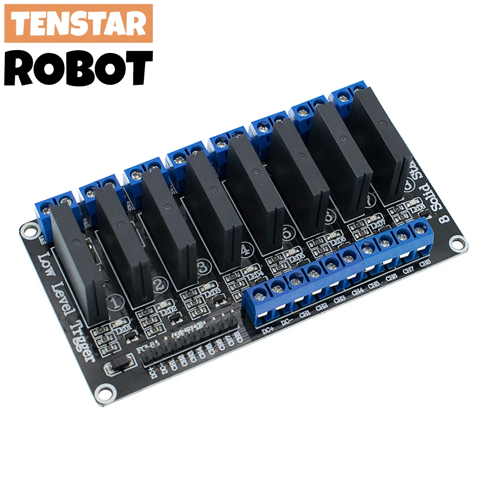 Модуль Твердотельного Реле Низкого Уровня 5 В 2 4 8 Каналов Для Arduino Со Стандартным