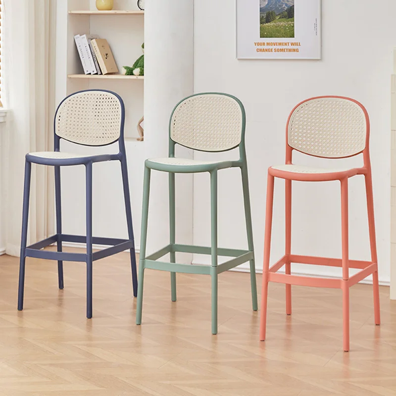 Дизайнерские расслабляющие высокие барные стулья пластиковые легкие