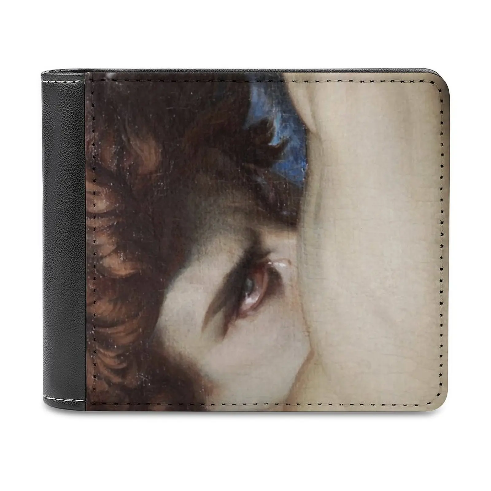 

Мужской кожаный кошелек с рисунком «Angel»