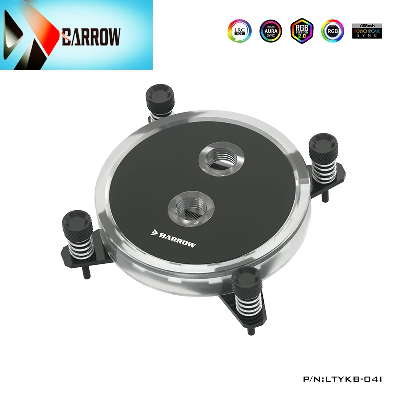 

Barrow CPU Water Block Compatible Intel Socket LGA115X, 1200,1700, X99, X299 Cooling Processor, G1 / 4 '' 5V, LTYKB-04I