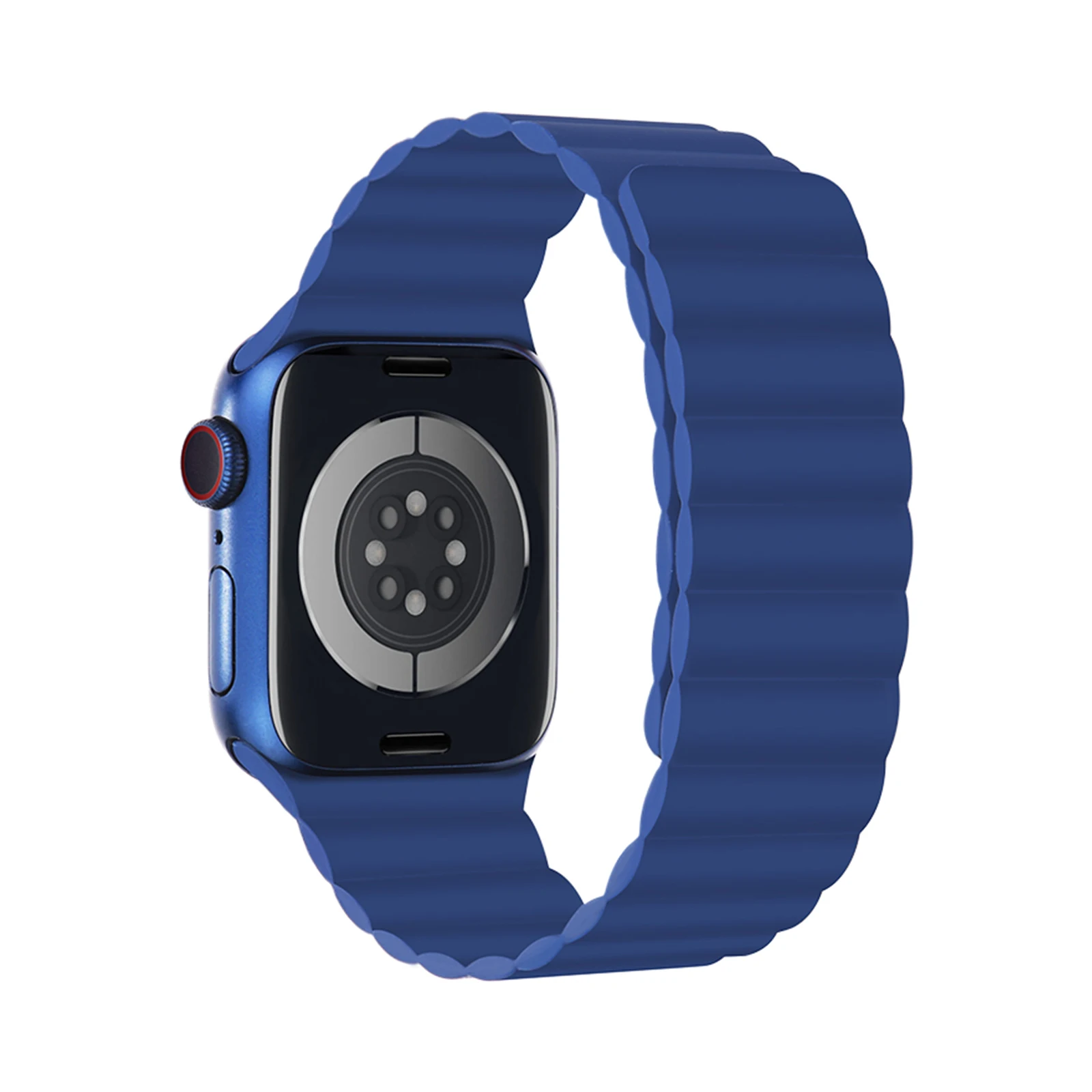 

COTEetCI Silicone Dual Magnet For Apple Watch Strap 44mm 42mm 38mm 40mm Bracelet iWatch Ultra Series 7 6 5 4 3 SE 8