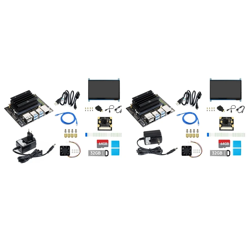 

For Jetson Nano 4G Development Kit With 800W Camera+Network Cable+32G USB Drive+64G SD Card+Reader+Power Cable