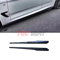 bmw 3 series f30 f31 f35 carbon fiber oms style car side skirts body kits side skirts apron car styling extenstions lip