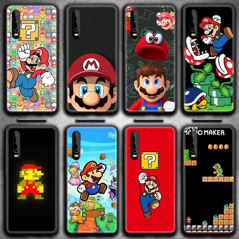 

Bandai Cartoon Super Mario Phone Case for Huawei P20 P30 P40 lite E Pro Mate 40 30 20 Pro P Smart 2020