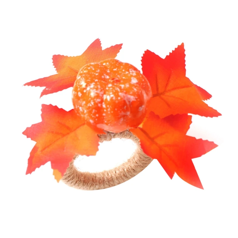 

12 шт., пряжка для салфеток из пластика в Форме Кленового Листа