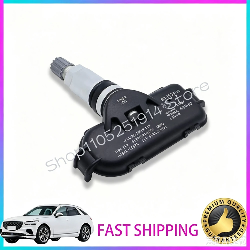 Фото Датчик TPMS 52933-3V600 для Hyundai Grandeur [HG] 2011-2014, I40 [VF] 2014-2019, Kia Rio [UB] 2011-2017, 433 МГц, датчик давления в шинах. №3