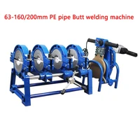 pe ppr pvdf plastic pipes hot melt butt welding machine 63 160200mm butt welder four ring manual hot melt welding machine