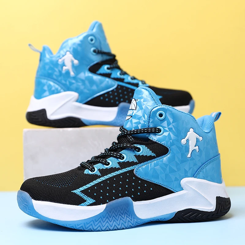 New Boys Brand Basketball Shoes For Kids Sneakers Thick Sole Non-slip Children Sports Shoes Child Boy Girl Shoes Basket Enfant