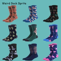 2022 new european and american style long tube womens socks trendy socks shark fawn mid tube socks