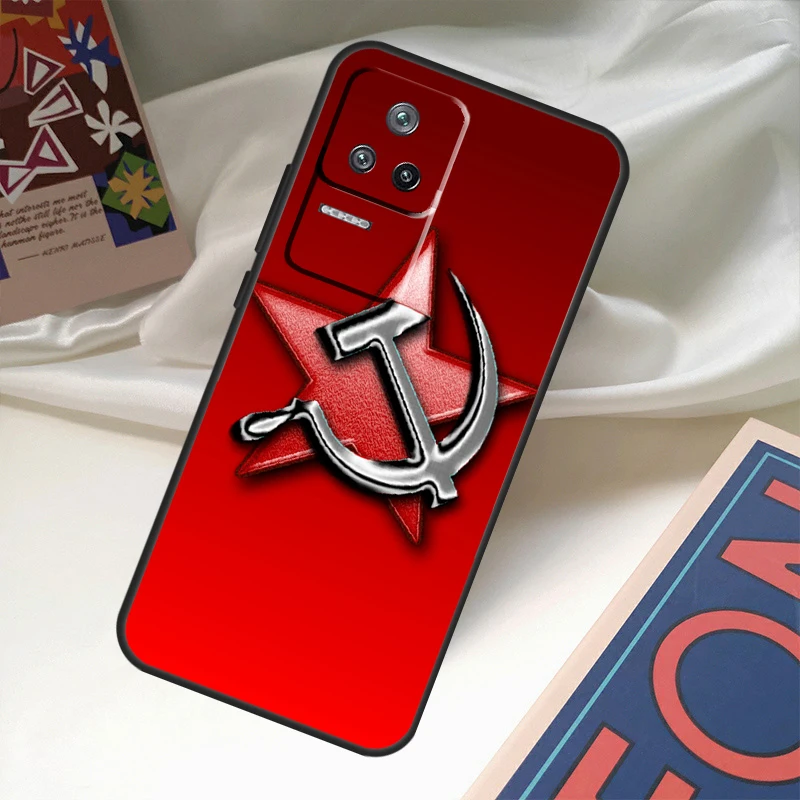 Чехол с флагом СССР для POCO X6 Pro X3 X5 F3 F5 M5s M6 Xiaomi 14 Ultra 11T 12T 13T 12 13 Lite