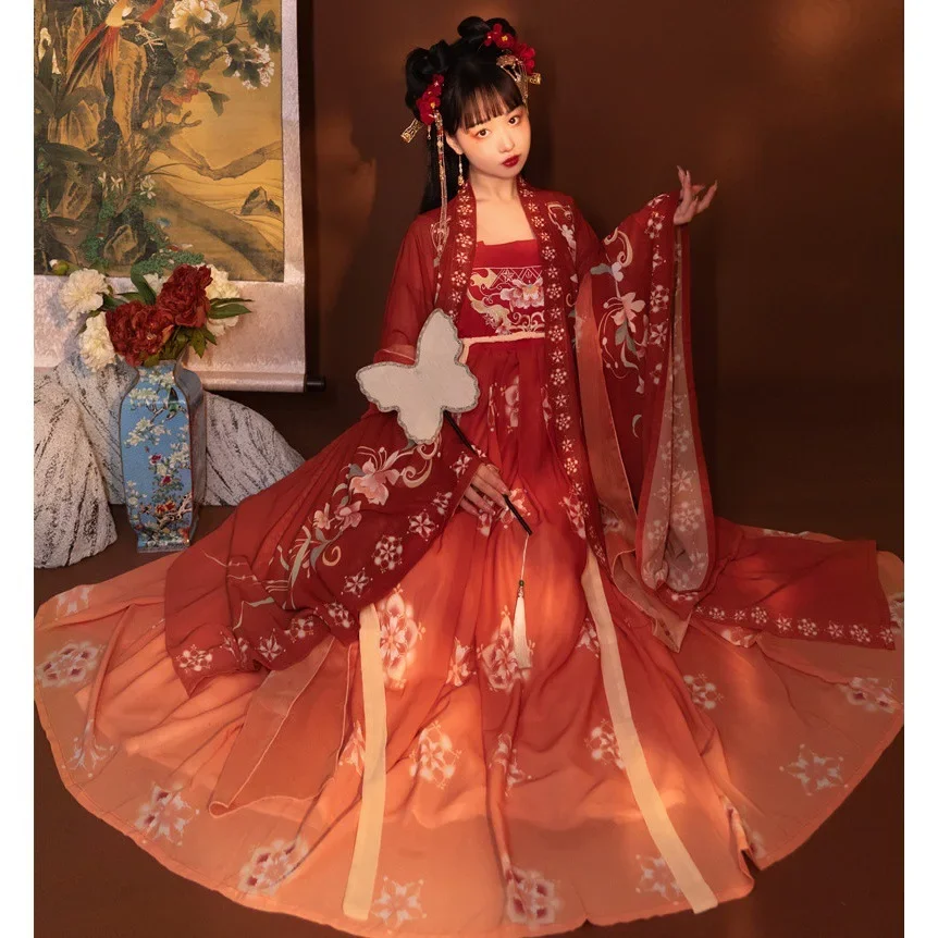 NT188 Новая женская оригинальная рубашка Hanfu длиной до груди с большими рукавами и