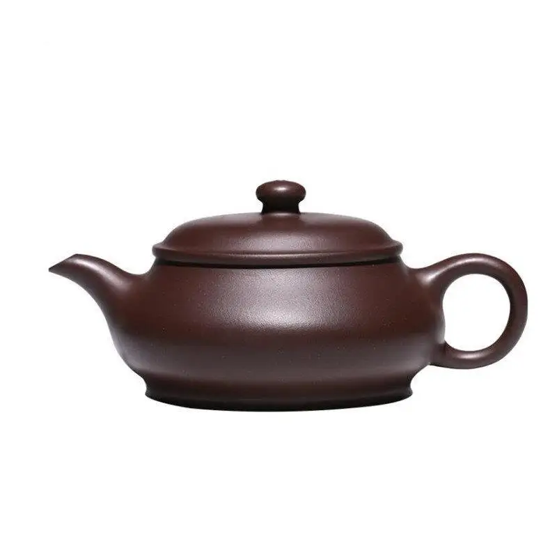 

130ml Chinese Yixing Purple Clay Teapots Famous Artists Handmade Small Capacity Tea Pot Raw Ore Purple Mud Kettle Zisha Tea Set