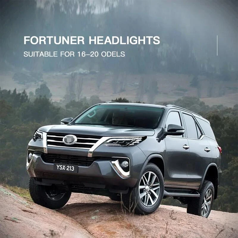 Автомобильная фара для Toyota Fortuner 2016-2020 светодиодная линза стример указатель