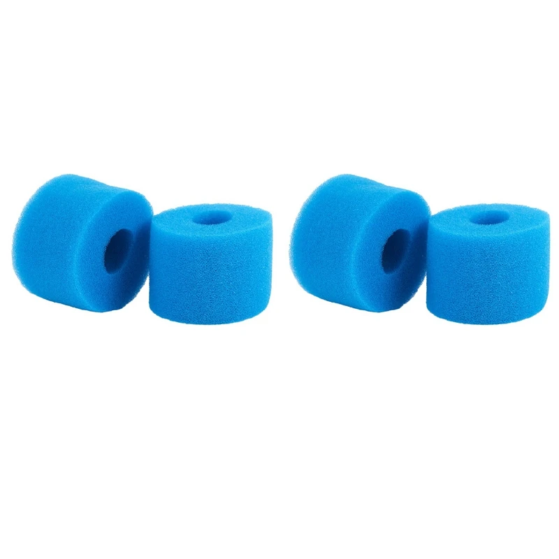 

4Pcs For Intex Pure Spa Reusable Washable Foam Hot Tub Filter Cartridge S1 Type