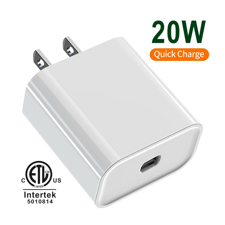 

100pcs 20W PD USBC Fast Charger AU US EU Plug USB-C Power Adapter For IPhone12 Type C Fast Charger