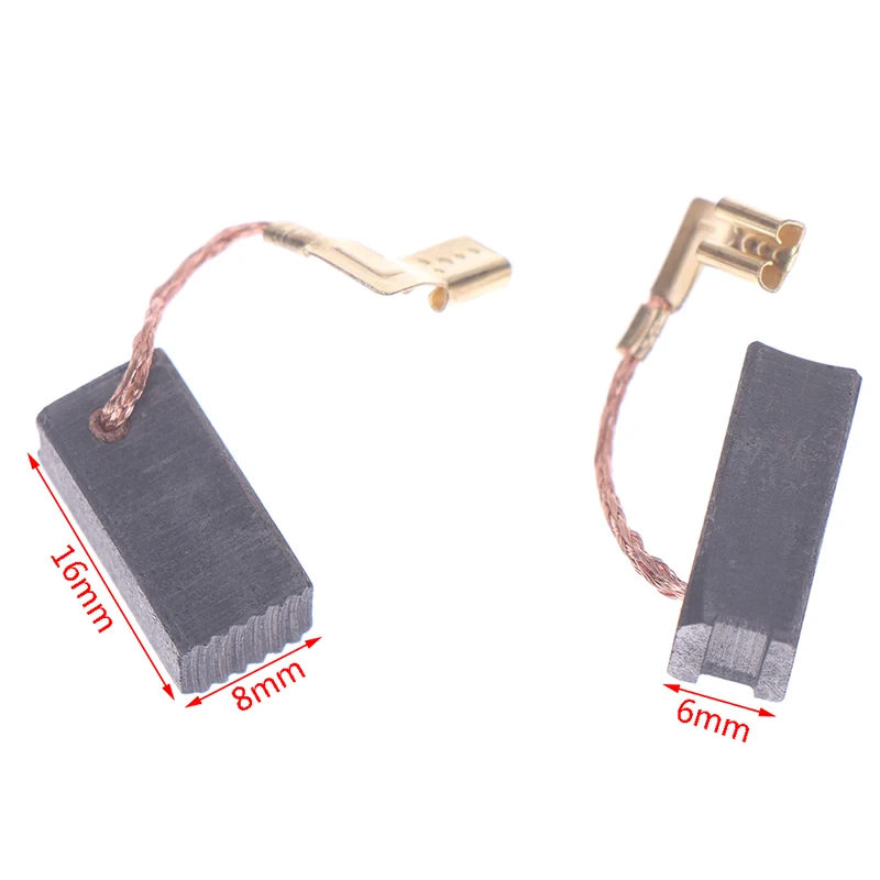 

2pcs 6*8*16mm Angle Grinder Carbon Brush Replacement Parts for D8100S/8100T