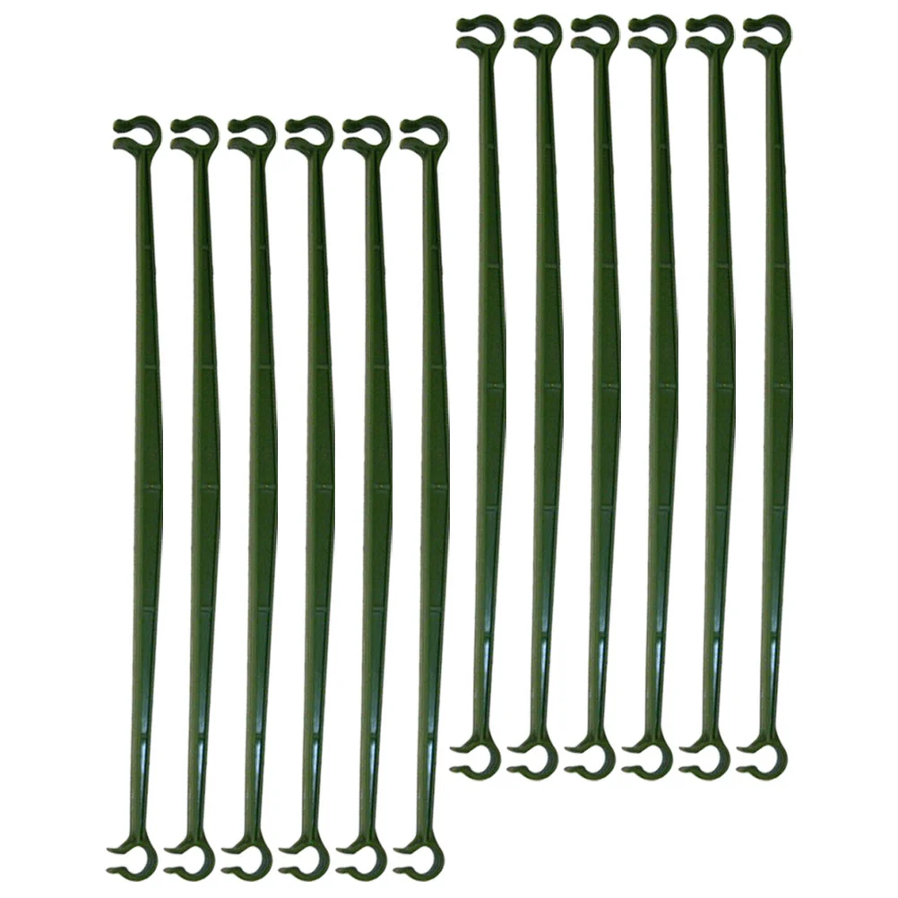 

12 Pcs Pile Arm Tomato Cage Support Supports Plastic Stand Trellis DIY Plants Pots Indoor Stake Arms Fixed Rod
