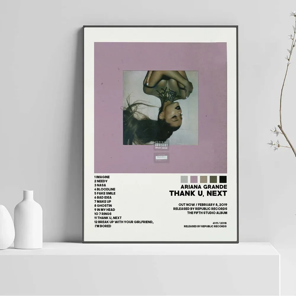 A-ariana Art G-grande 2024 Холст С Принтом Современный Стиль Солнечный Свет Музыкальная