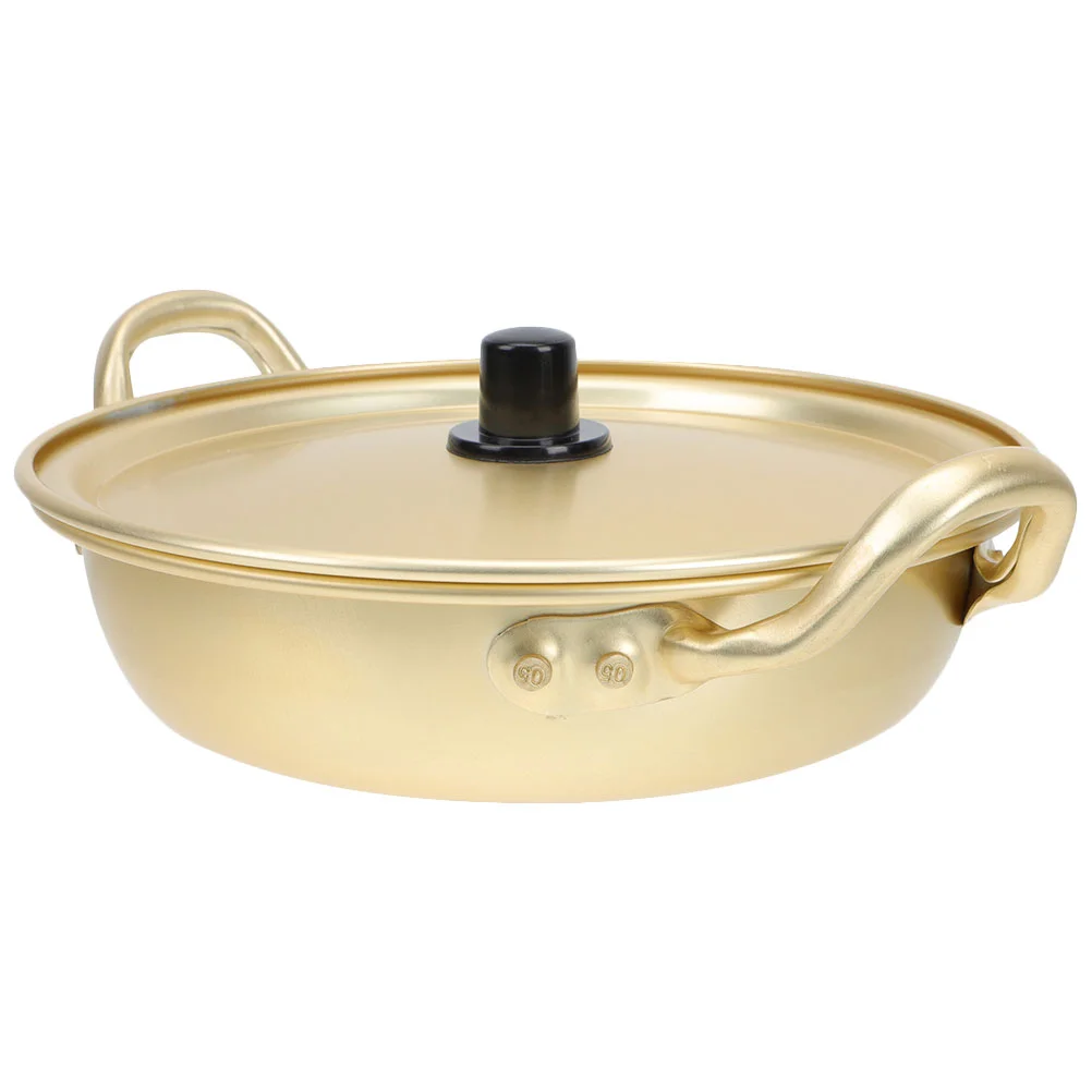 

Pot Ramen Noodle Korean Soup Aluminum Ramyun Cooker Cooking Steamer Hot Pan Instant Stockpot Bowl Bowls Cookware Basket Saucepan