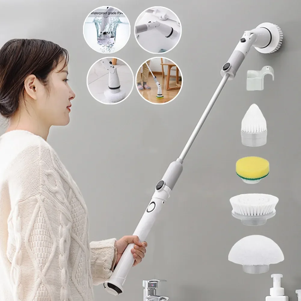 

Многофункциональная Регулируемая Беспроводная щетка для чистки ванной и кухни