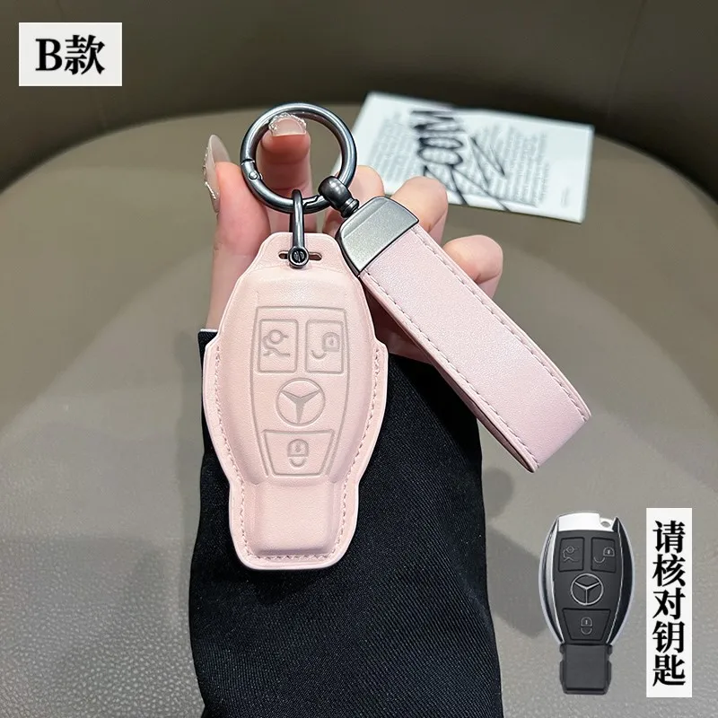 Фото Чехол для автомобильного ключа Smart Remote Shell для Mercedes Benz A B C E Class GLS GLA GLK GLC CLS CLA AMG W204 W205 W212 W463 W176 №4