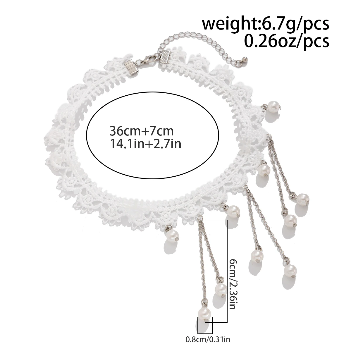 KunJoe элегантное ажурное белое кружевное колье-колье женское сексуальное