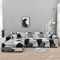 polyester stretch lattice pattern sofa cover elastic sofa covers for living room funda sofa furniture protector chaise longue