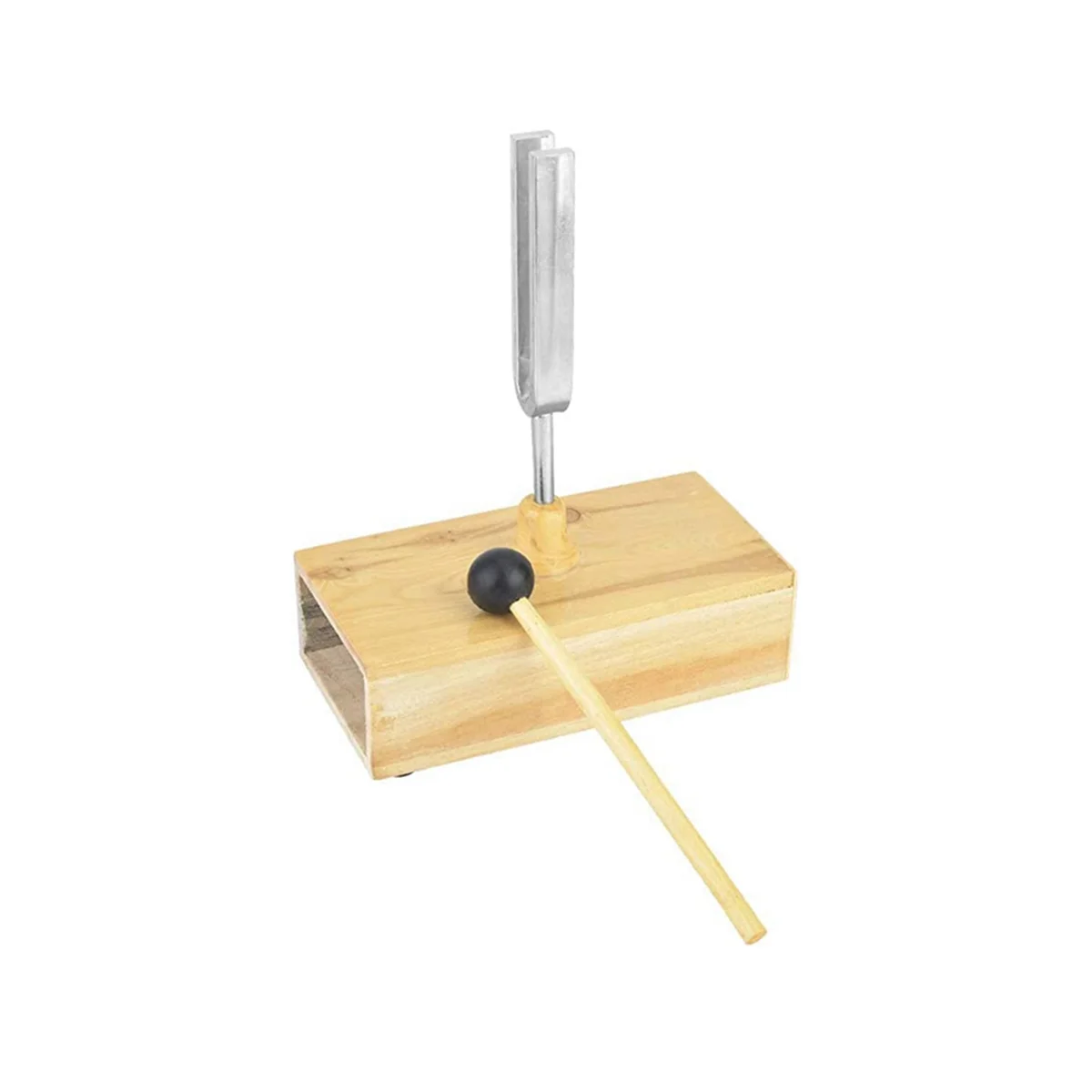 2 шт. вилка для настройки с деревянной резонаторной коробкой 440 Гц