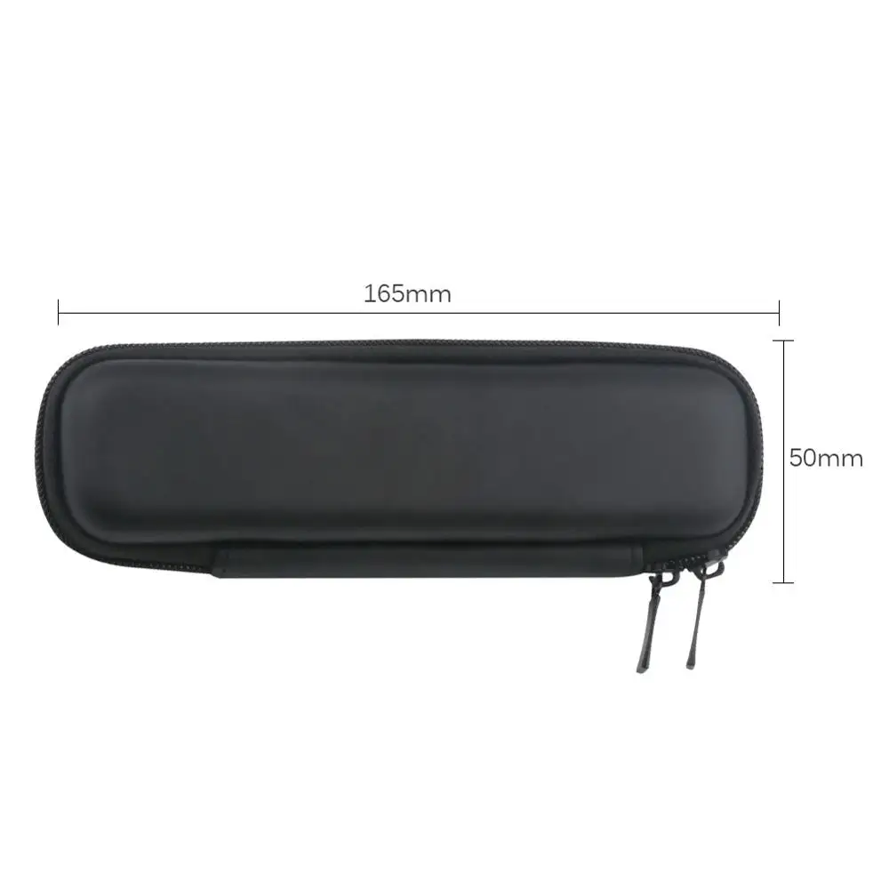 

FIXFANS Black Empty Small Leather Zipper Case Carrying Bag Storage Pouch Holder for Electronic Cigarette Vape Pen 165 x 50 mm
