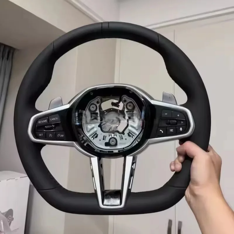 Фото Индивидуальный кожаный чехол из микрофибры для руля BMW FSeries G Series G01 G02 G05 G06 G07 G08 G11 G12 G20 G30 №2