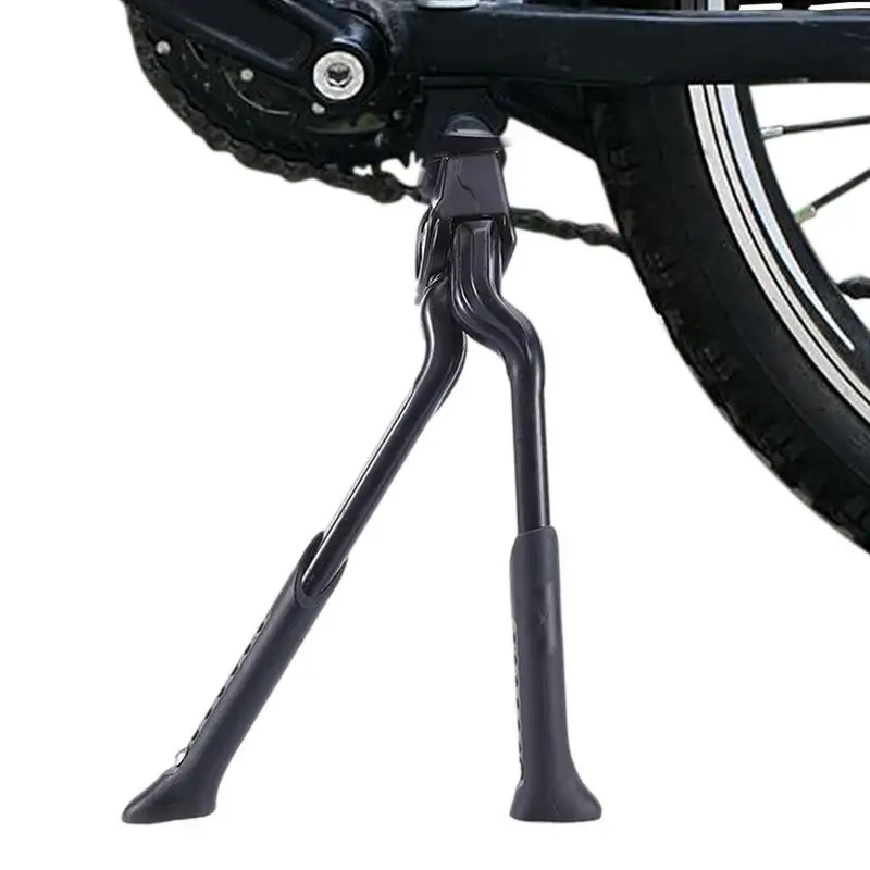 Bike Kickstand Parking Rack Adjustable Dual Center Mountain Bike Support Kick Stand Foot Brace Bicycles Accessories