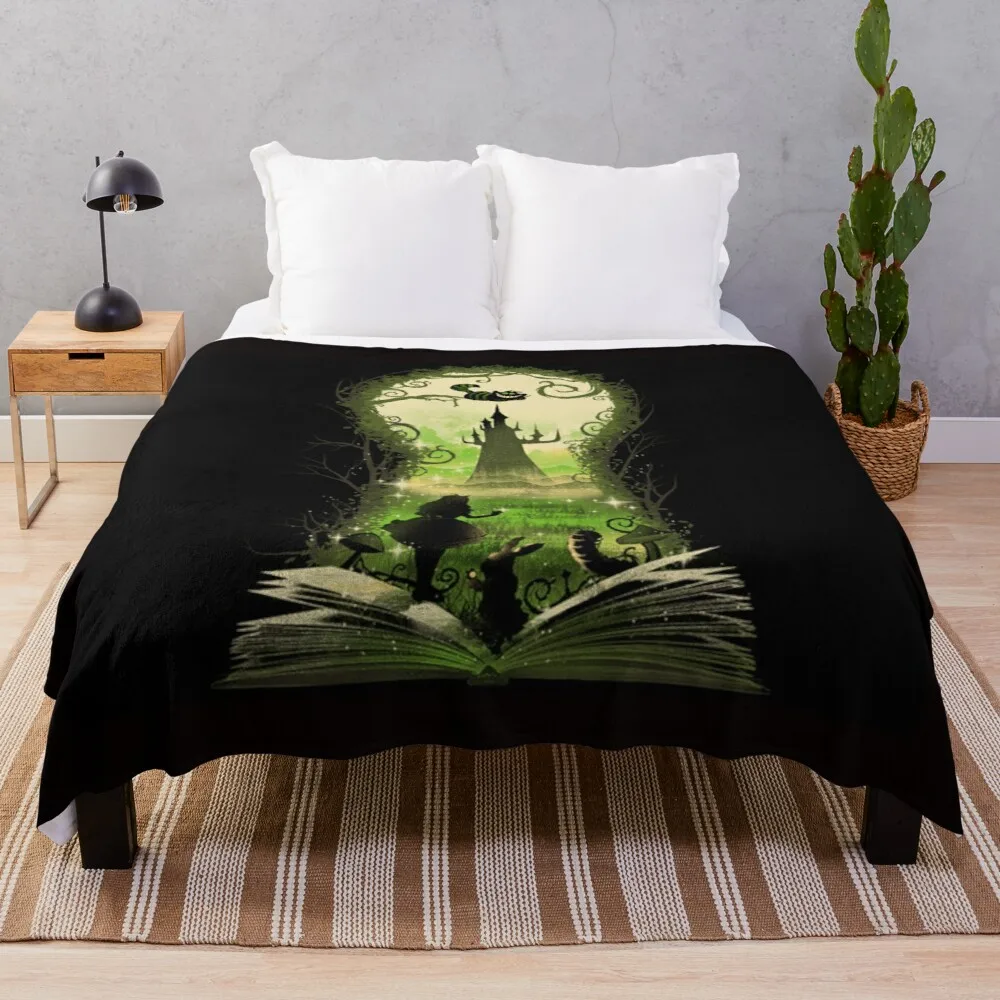 

Wonderland key Throw Blanket Decorative Blankets