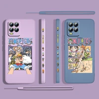 one piece japanese cartoon for oppo realme 50i 50a 9i 8 pro find x3 lite gt master a9 2020 liquid left rope phone case cover